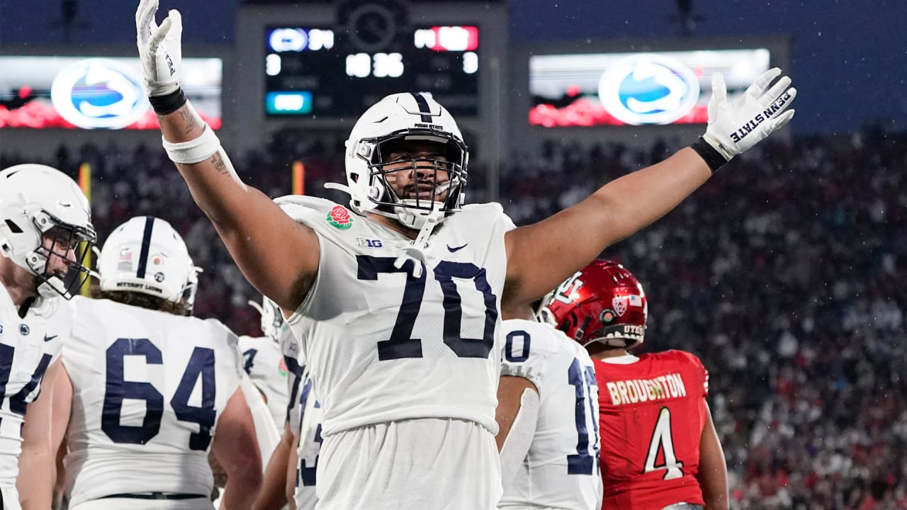 Bills met with Penn State OL Juice Scruggs at 2023 NFL combine