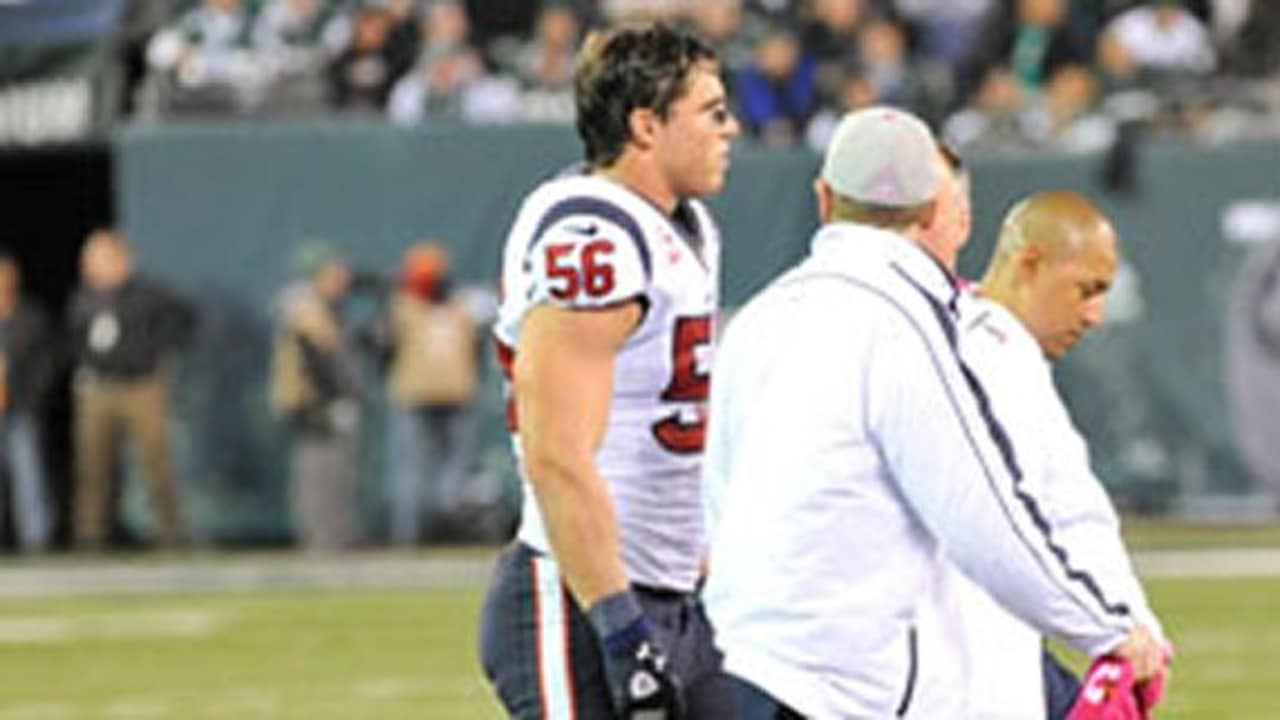 Brian Cushing injures left knee again on another low block