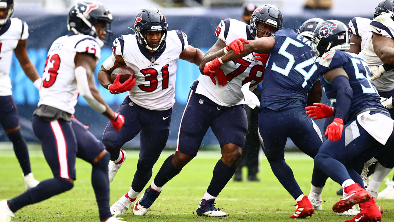 Game notes from the Houston Texans' matchup with the Tennessee Titans