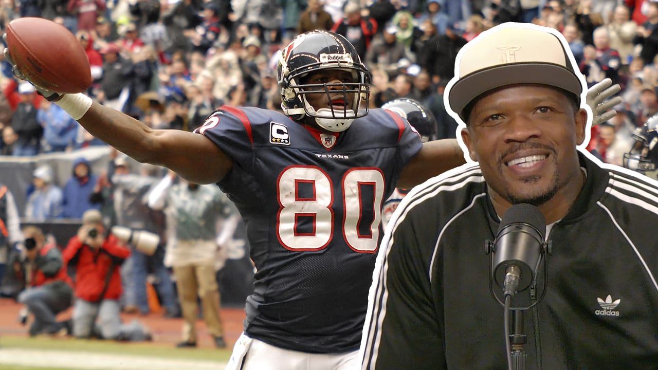 Andre Johnson reacts to Pro Football Hall of Fame Finalist announcement