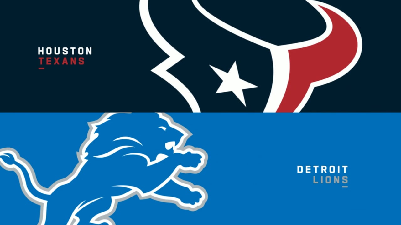 Texans vs. Lions Highlights Week 12