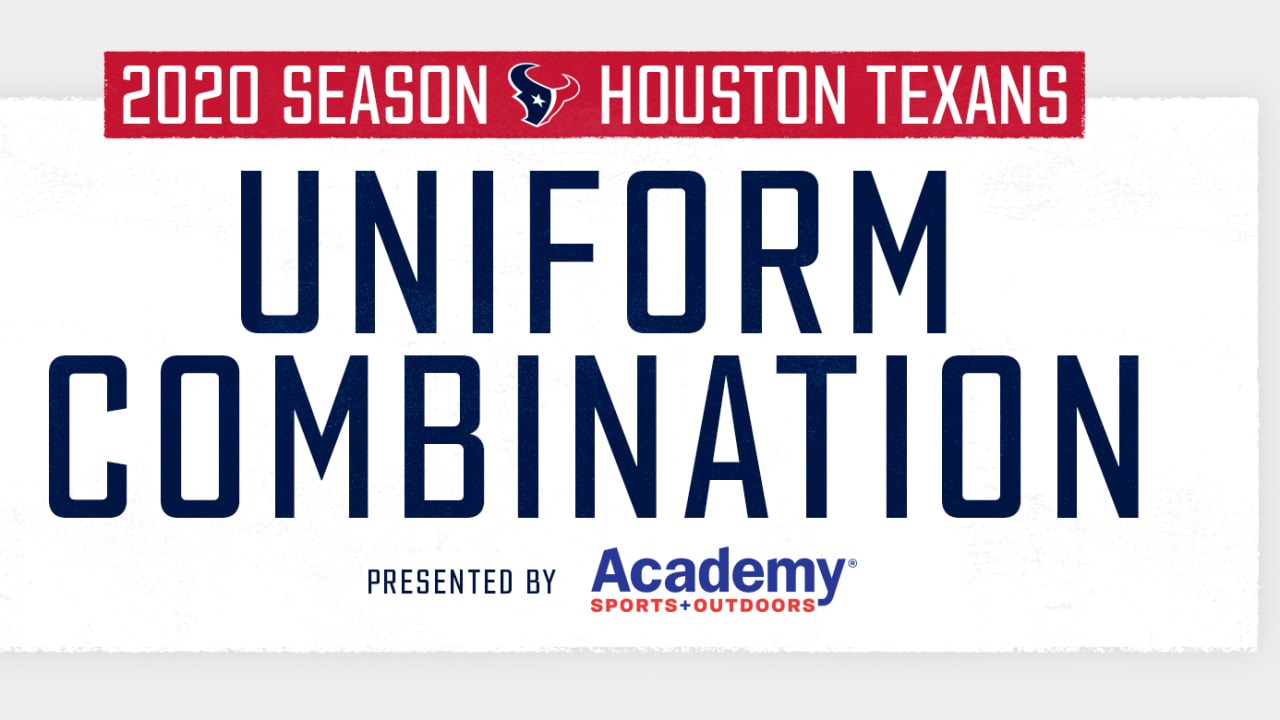 2020 Houston Texans Uniform Combination