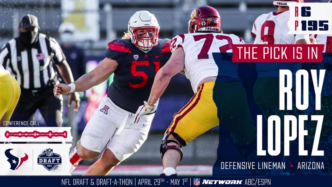 2021 NFL Draft: Houston Texans Select Roy Lopez With The 195th Pick -  Battle Red Blog