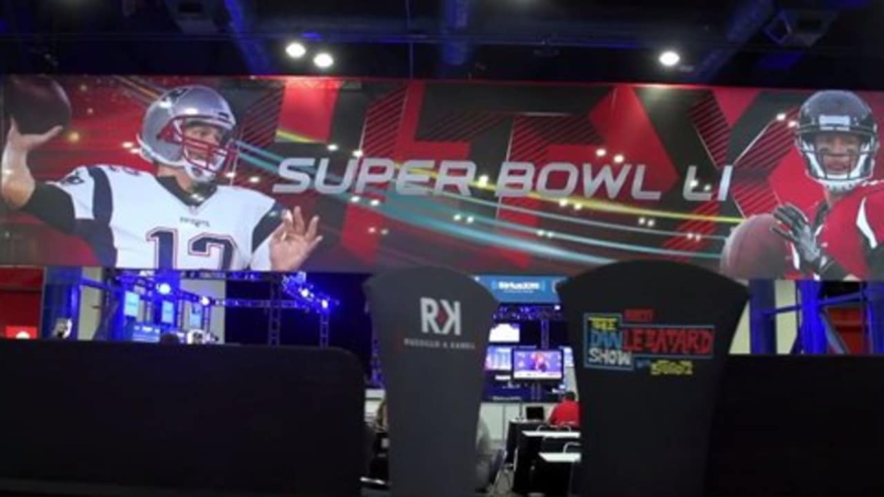 A tour of Super Bowl Radio Row