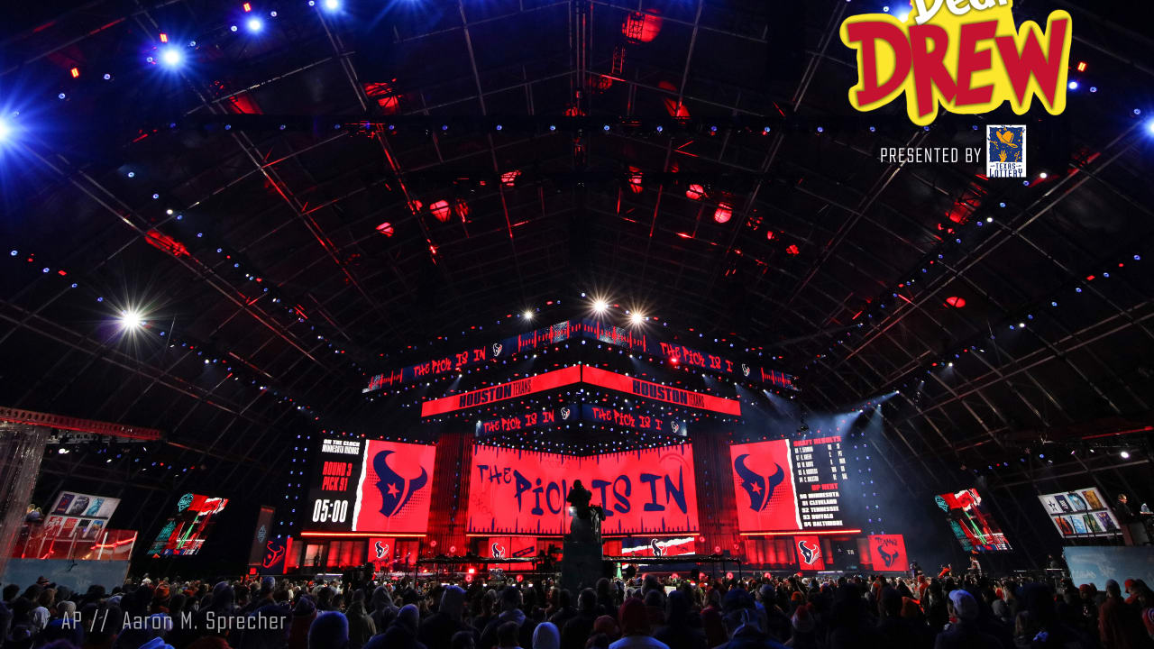 Drew Dougherty of Texans TV answered fan questions about the NFL Draft, offensive line, and more. - Vimarsana News