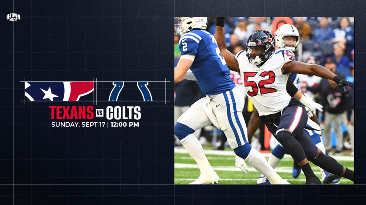 Colts vs. Texans: Upcoming Game Info & Rivalry History