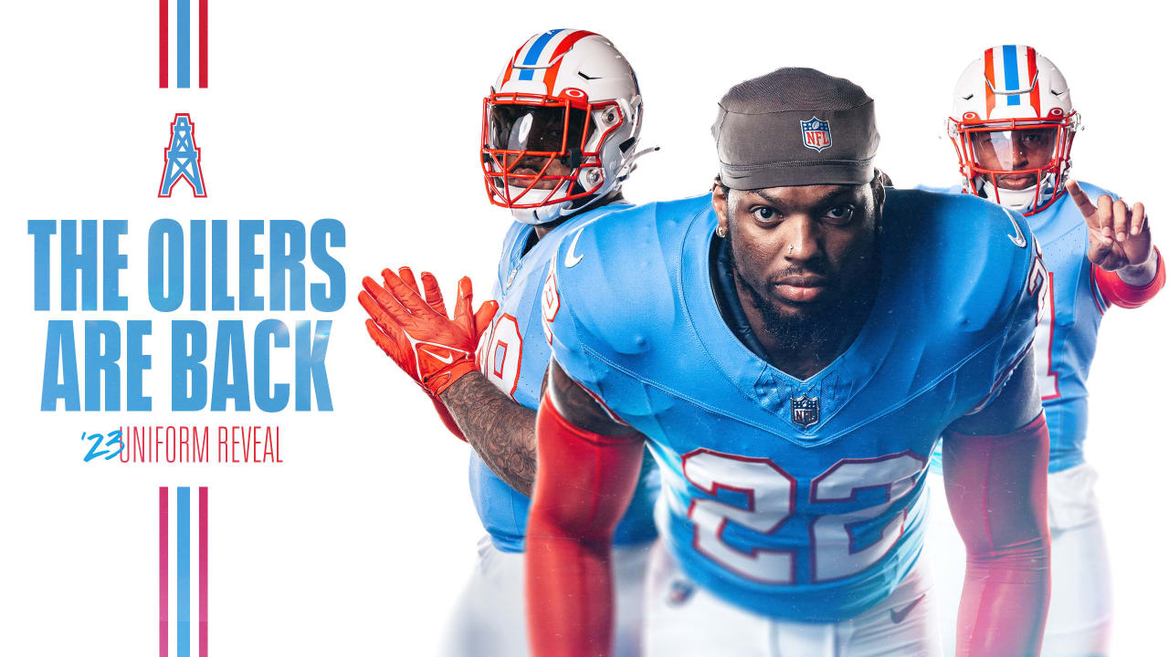 The Story Behind the Titans Unveiling Oilers Throwback Uniforms