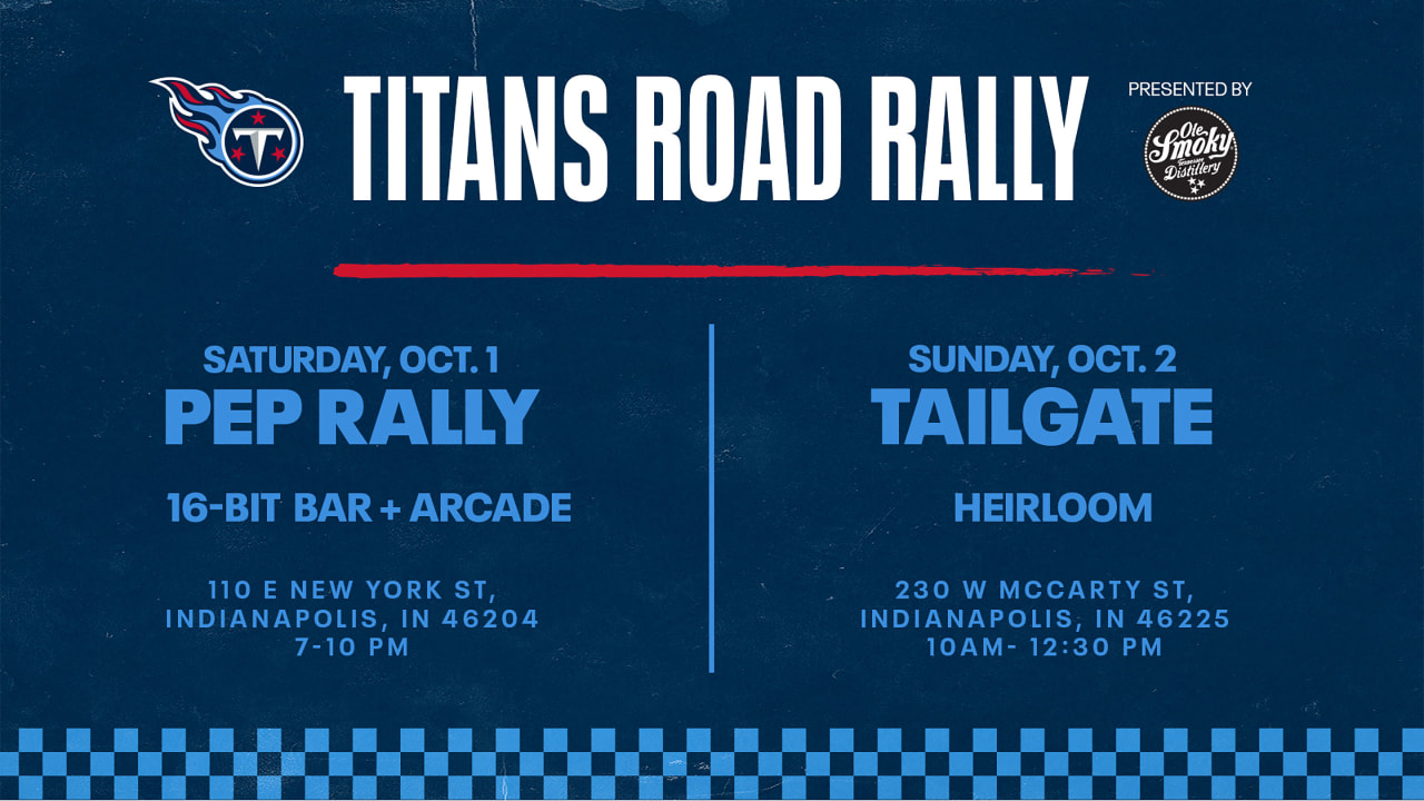 Headed to Indianapolis? Hit the Titans Road Rally