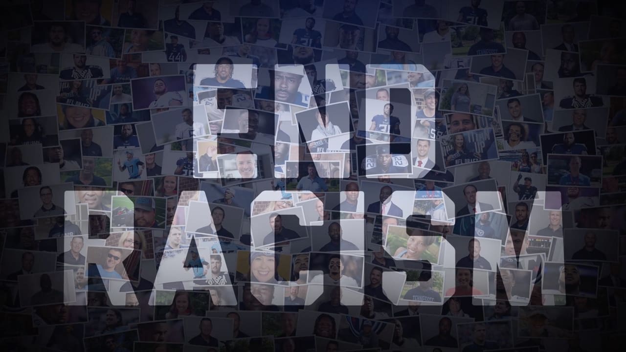 Titans players unite in message to end racism, Titans