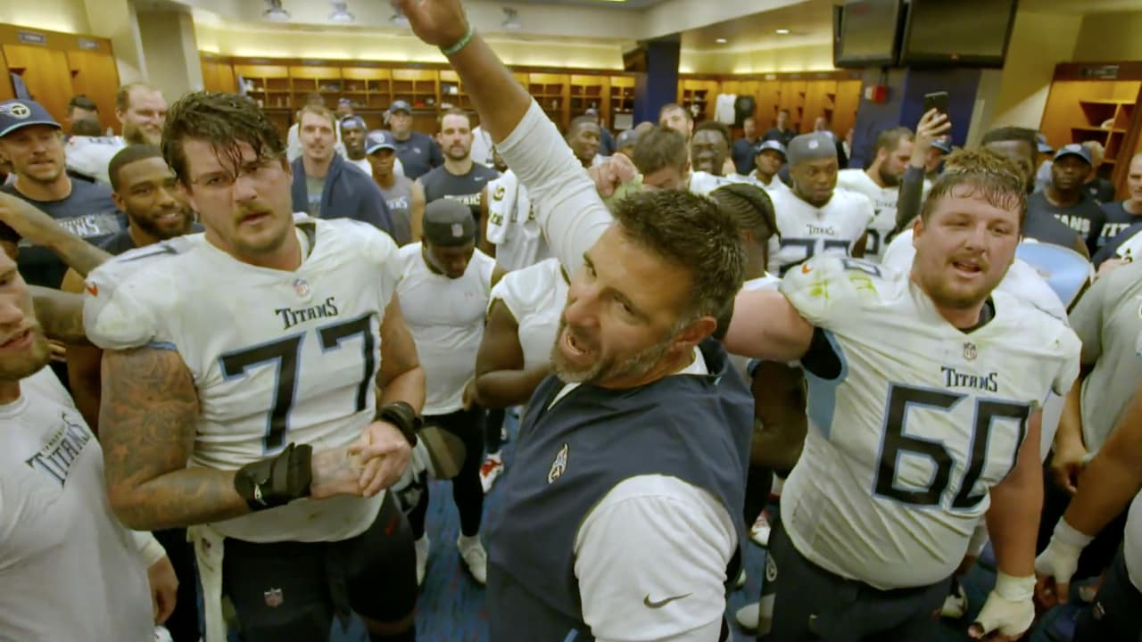 Watch: Mike Vrabel's locker room speech after Titans' Week 2 win