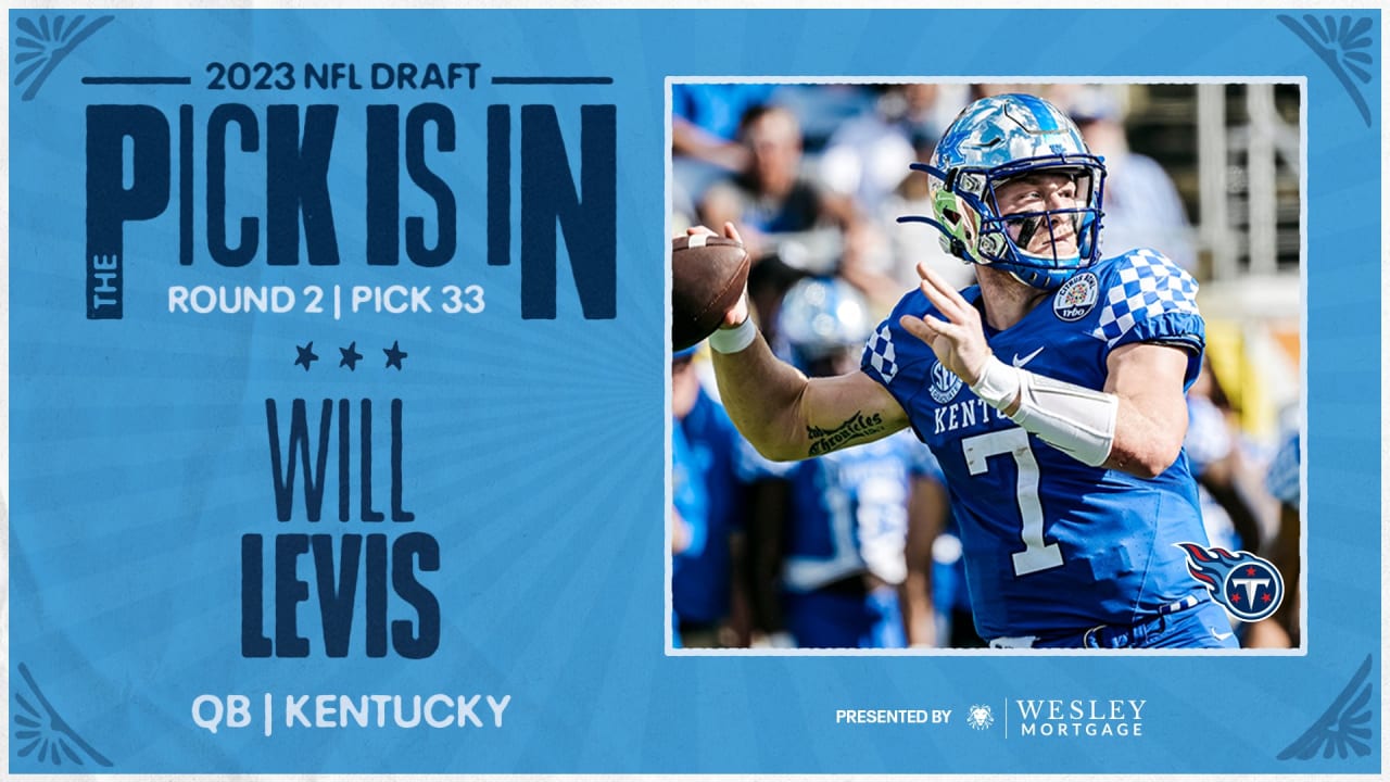 Titans Move Up, Select QB Will Levis in Second Round of Friday's