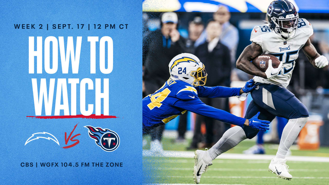 Los Angeles Chargers vs. Tennessee Titans: How to Watch, Listen