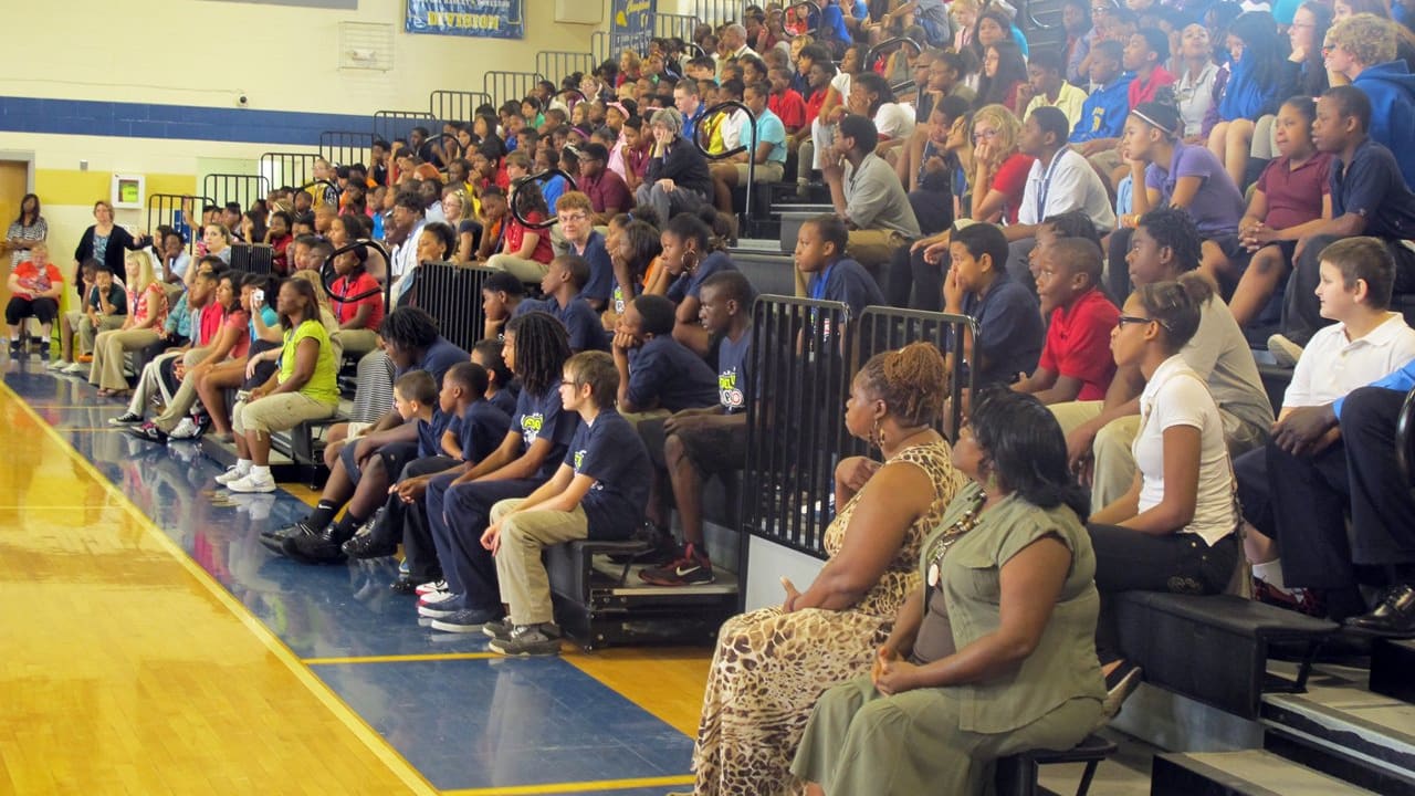 George Wilson Visits Gra-Mar Middle School