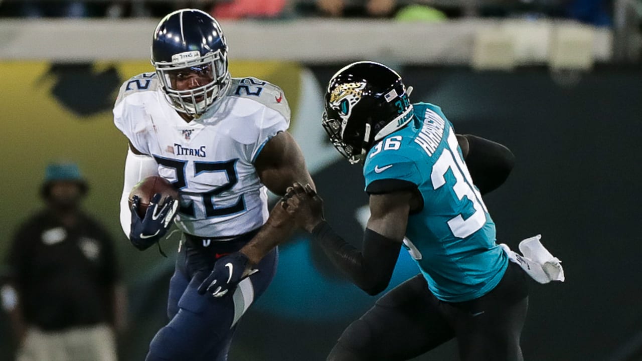 Jacksonville Jaguars running back Leonard Fournette runs a pass pattern  against the Los Angeles Chargers during the second half of an NFL football  game, Sunday, Dec. 8, 2019, in Jacksonville, Fla. (AP