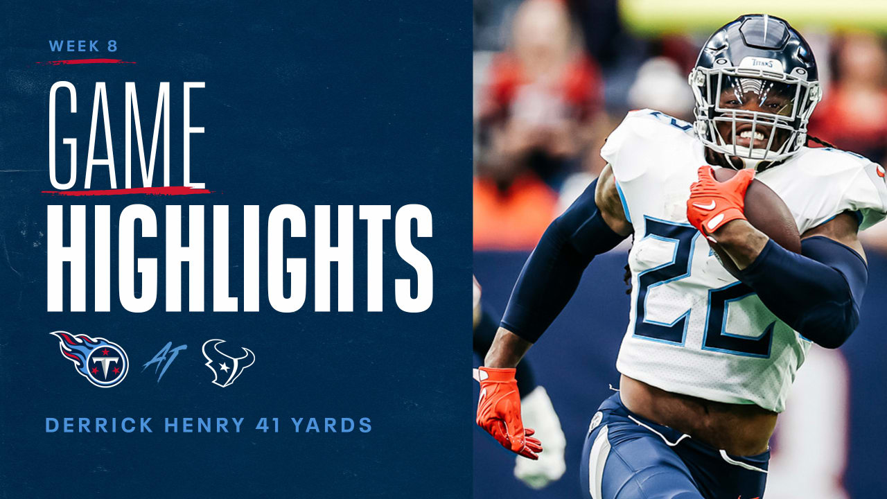 Tennessee Titans vs. Houston Texans  2022 Week 8 Game Highlights 