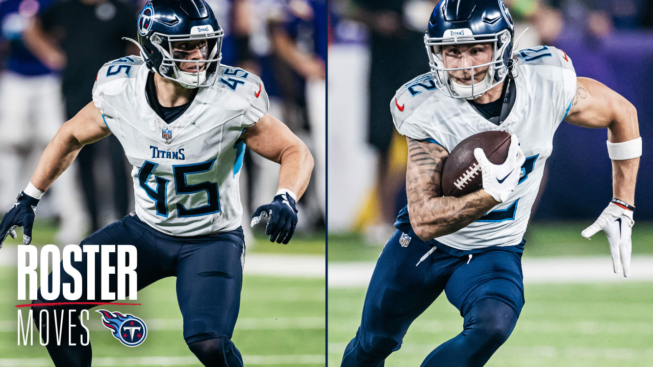 Titans Make Several Roster Moves Ahead of Sunday's Game vs Browns