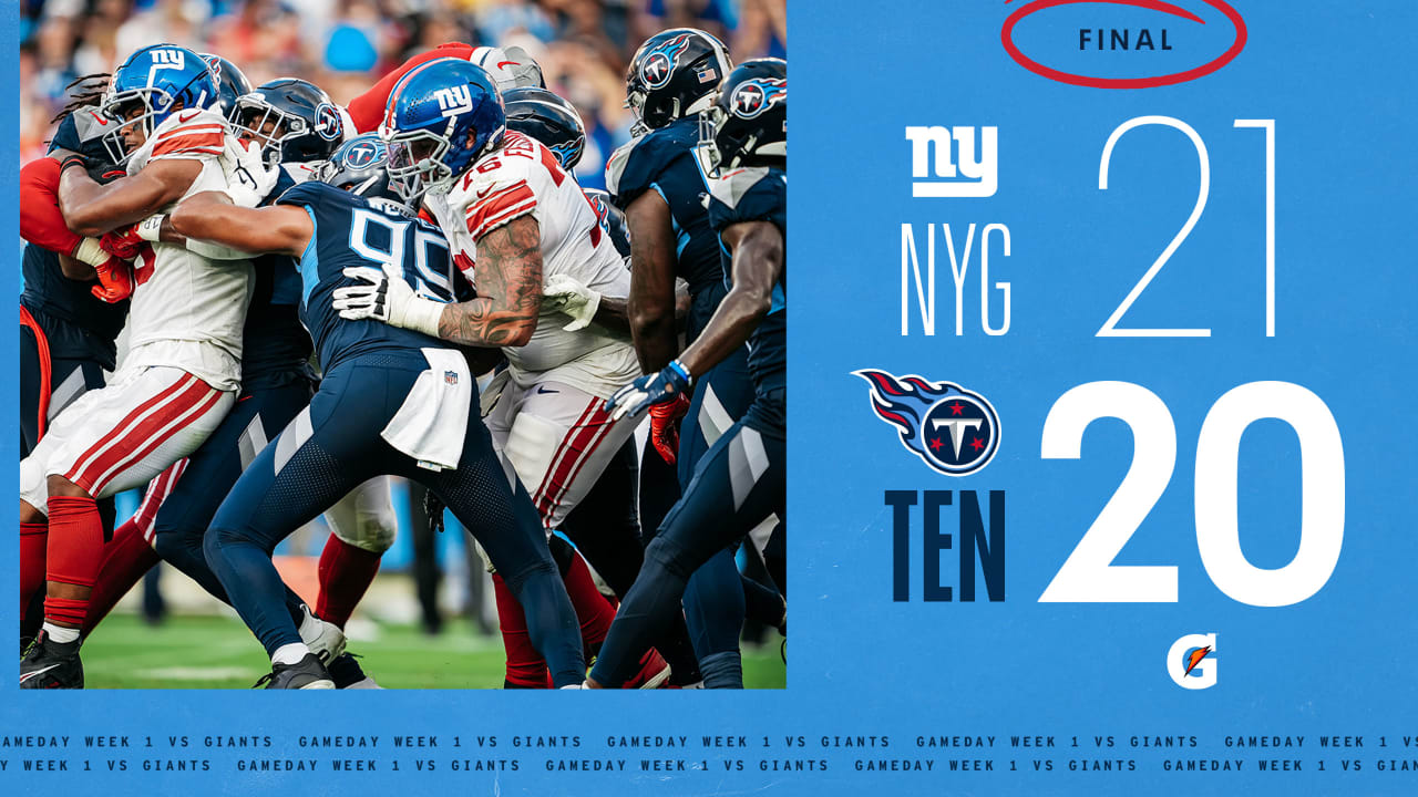 Tennessee Titans vs. New York Giants  Week 1 2022 Game Highlights 