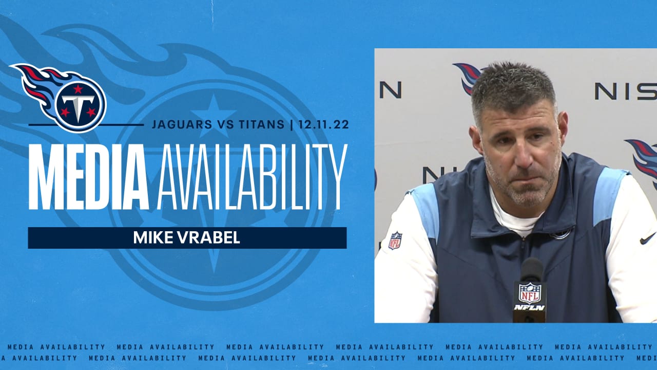 Live: Tennessee Titans' Vrabel addresses media after win over Jags