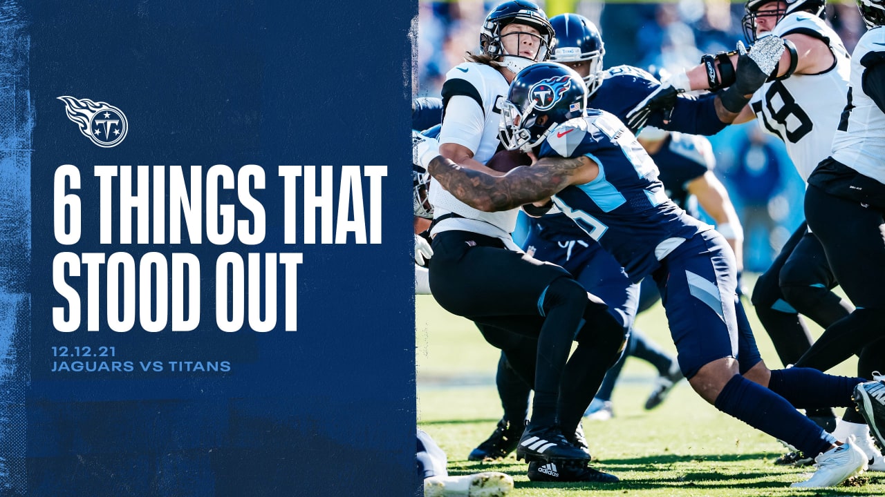 Six Things That Stood Out for the Titans in Sunday's Win Over the Jaguars