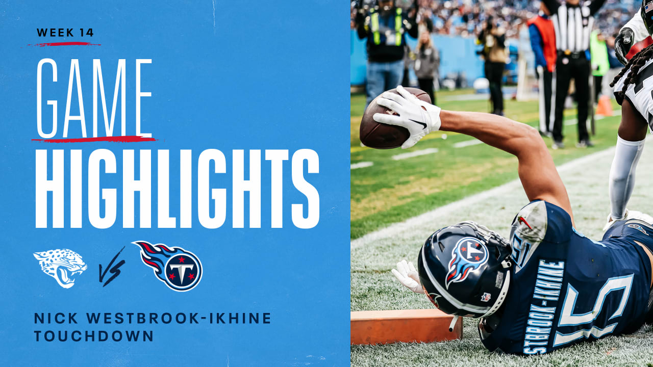 FILE - Tennessee Titans wide receiver Nick Westbrook-Ikhine leaves the  field after a win over the San Francisco 49ers in an NFL football game  Thursday, Dec. 23, 2021, in Nashville, Tenn. Finding