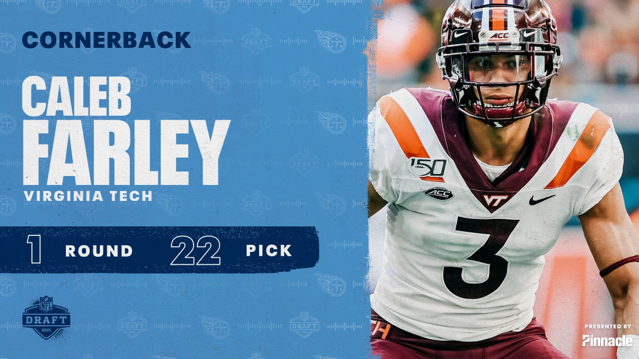 Titans Select Virginia Tech CB Caleb Farley in First Round of the