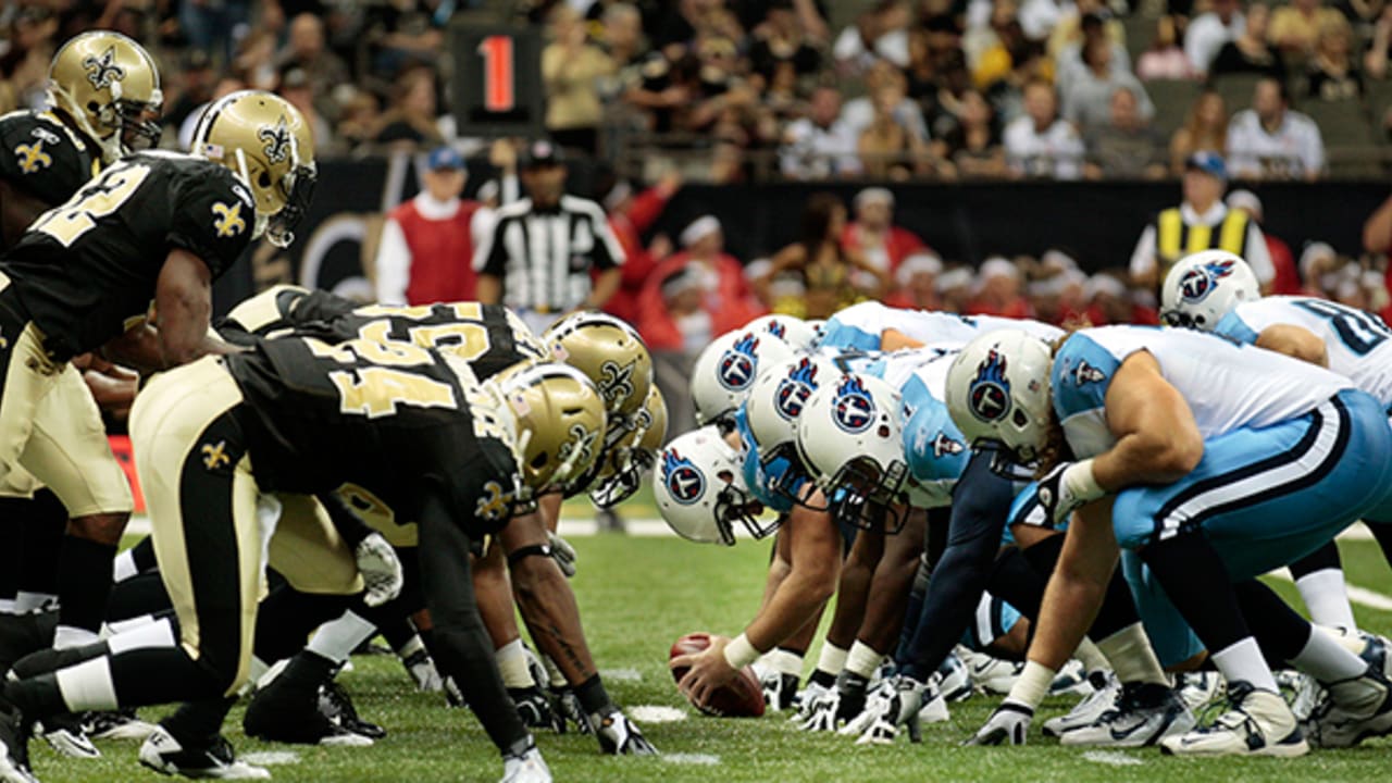 New Orleans Saints head coach Sean Payton paces the sidelines of the  Louisiana Superdome during the