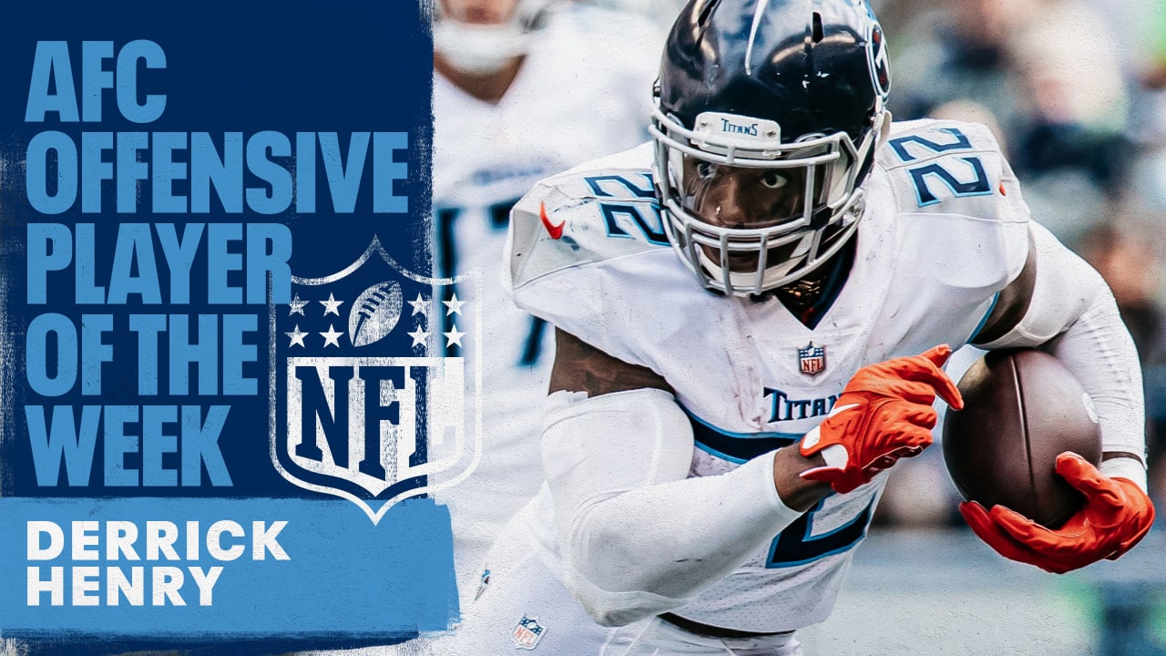 Titans' Derrick Henry won AFC Offensive Player of Week vs. Bills