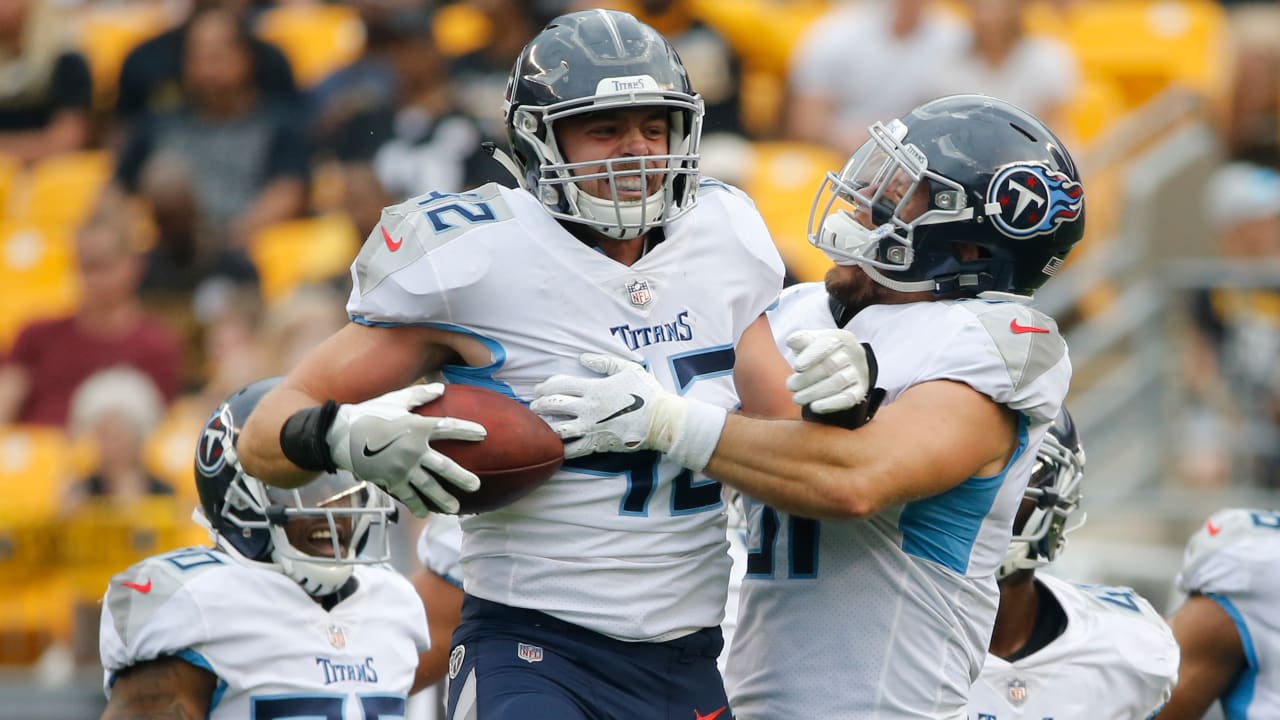 PITTSBURGH, PA - AUGUST 25: Tennessee Titans Defensive End Julius Warmsley ( 72) looks on during the