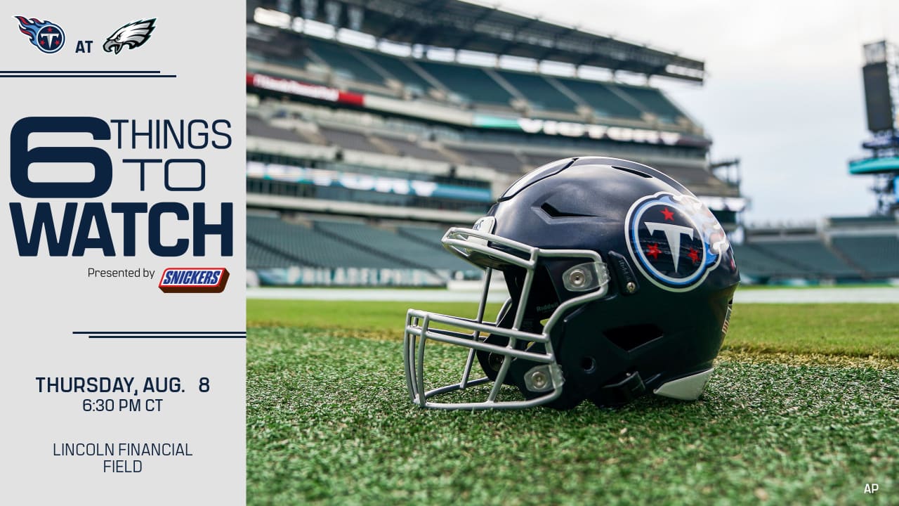 Six Things to Watch in Titans vs Eagles on Thursday Night