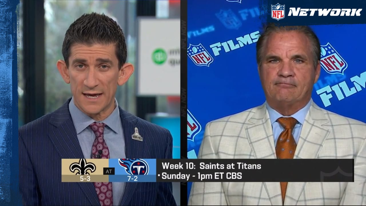 PHILADELPHIA, PA - DECEMBER 04: NFL Network host and analyst Brian Baldinger  prior to the National Football League game between the Tennessee Titans and  Philadelphia Eagles on December 4, 2022 at Lincoln