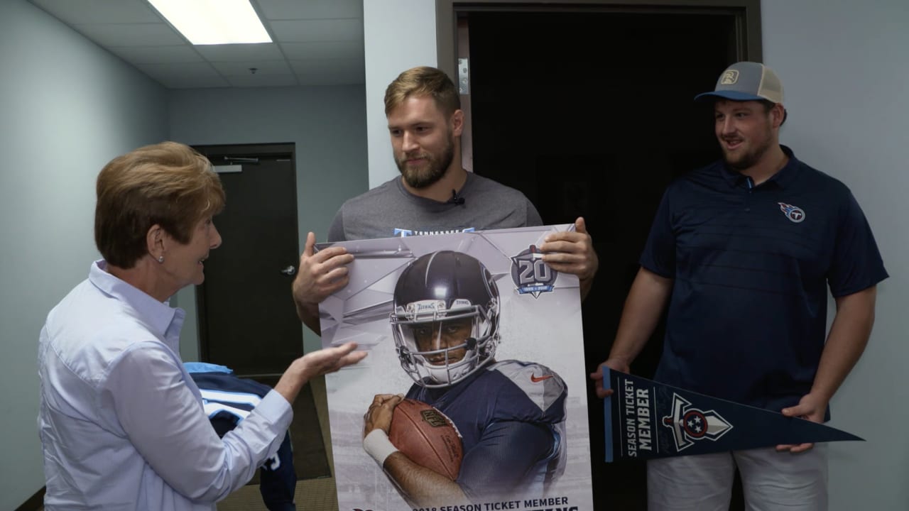 Tennessee Titans Surprise Season Ticket Members with Tickets