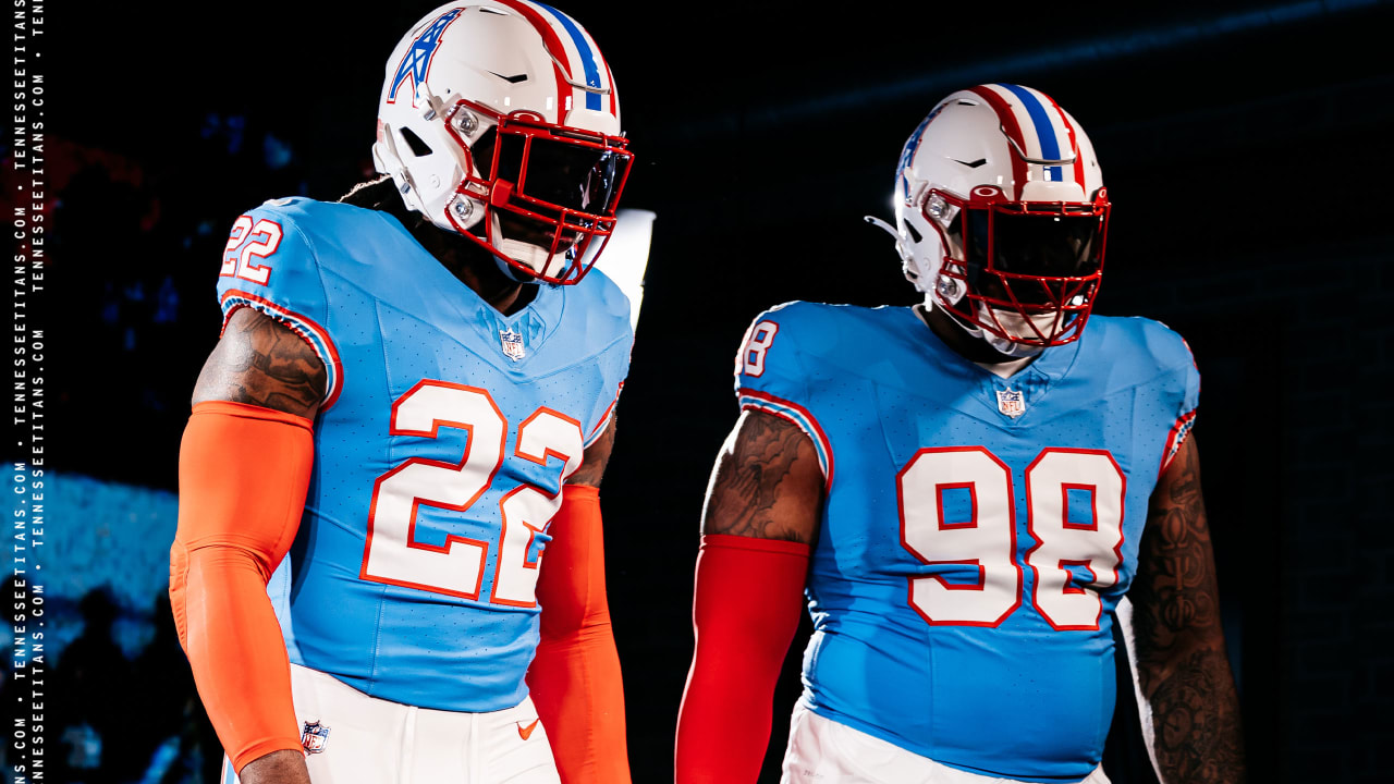 Tennessee Titans officially unveil Houston Oilers throwback uniforms