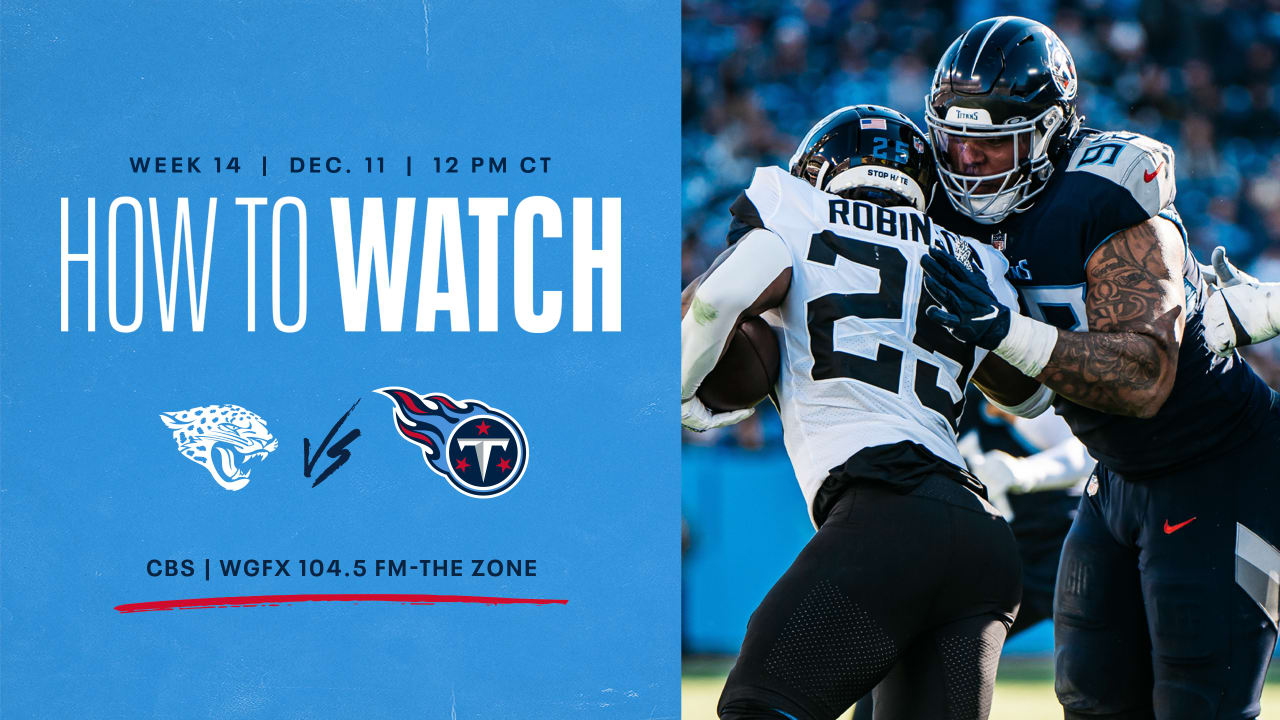 Jacksonville Jaguars vs. Tennessee Titans: How to Watch, Listen and Live  Stream