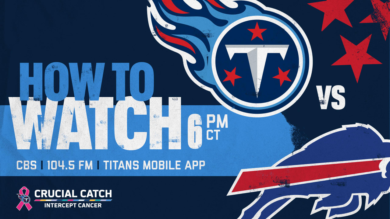 Buffalo Bills vs. Tennessee Titans FREE LIVE STREAM (10/17/21