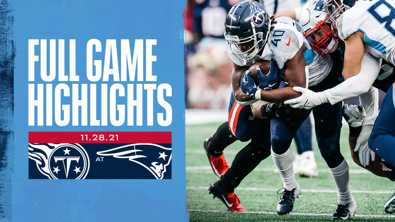 Titans vs. Patriots Week 12 Highlights