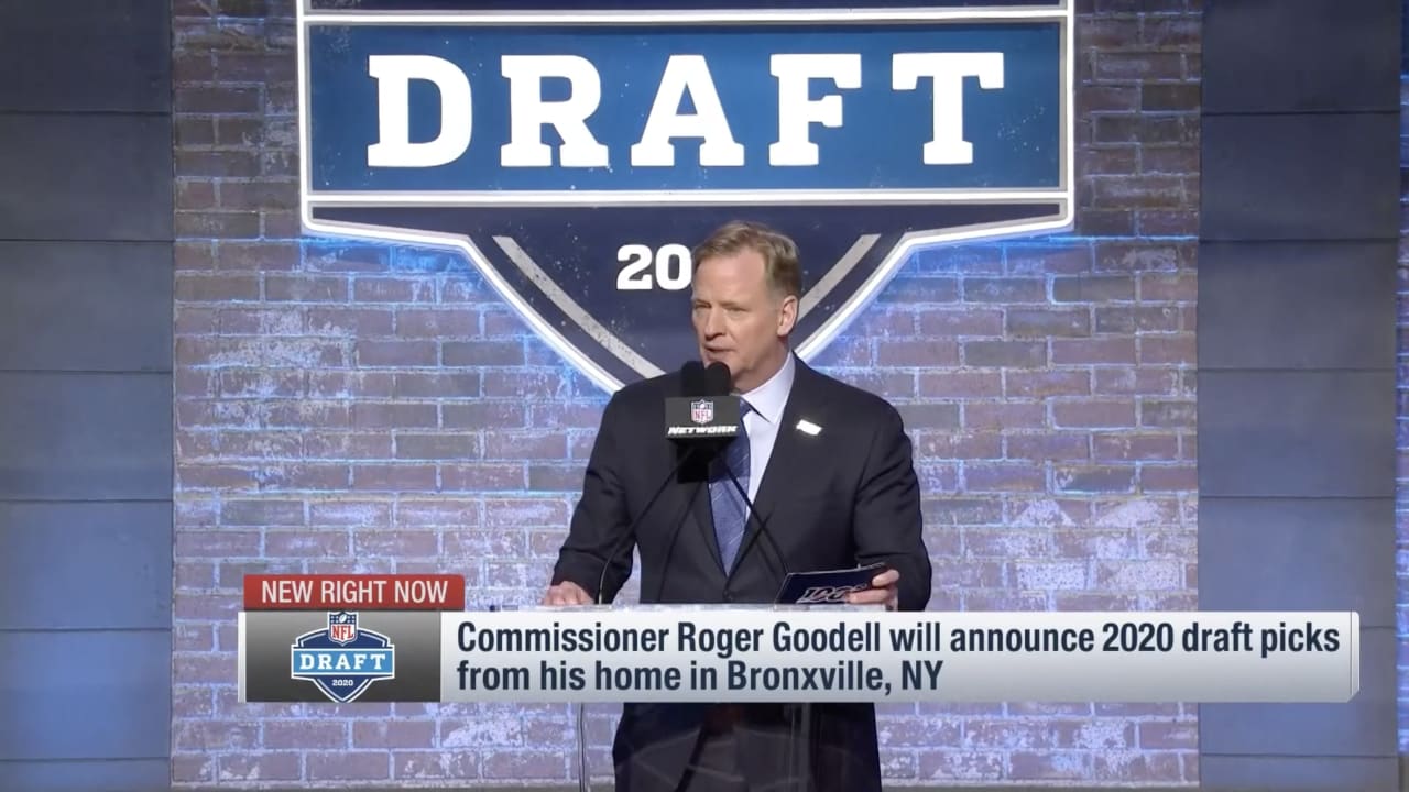 2020 NFL Draft: Roger Goodell relieved after Day 1 goes well