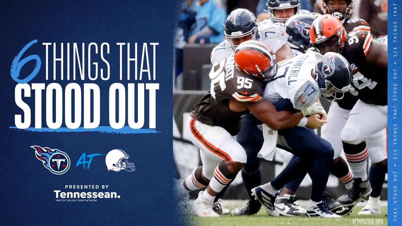 NFL Week 3 Game Recap: Cleveland Browns 27, Tennessee Titans 3