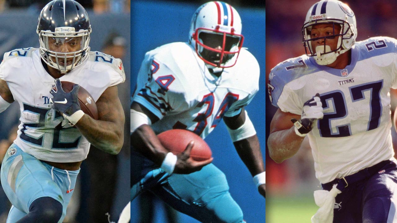 Oilers Hall of Famer Earl Campbell a Fan of Titans Running Backs Past  (Eddie George) and Present (Derrick Henry)