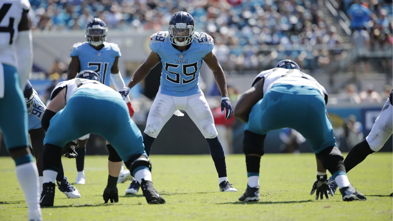 Jacksonville Jaguars strong safety Barry Church warms up before an NFL  football game against the Houston Texans Sunday, Oct. 21, 2018, in  Jacksonville, Fla. (AP Photo/Phelan M. Ebenhack)