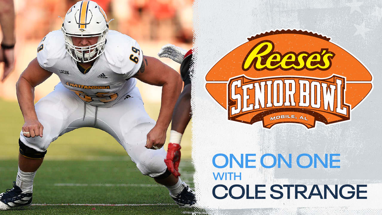 Cole Strange at the Senior Bowl 1on1 Interview