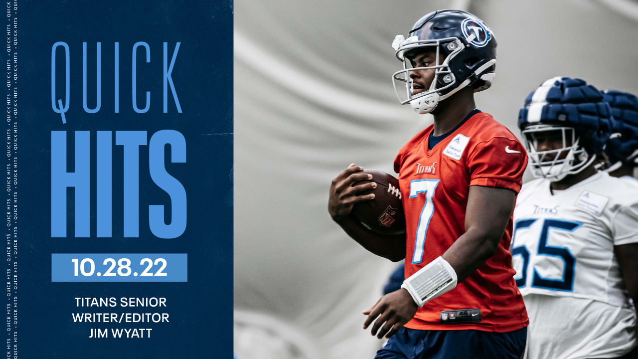 Quick Hits On The Titans From Wednesday