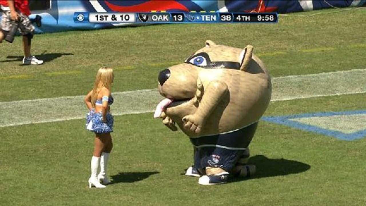 Mascot Eats Cheerleader