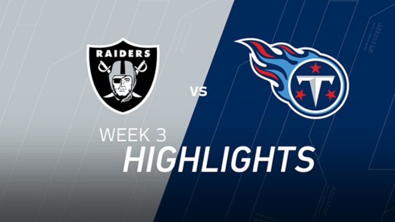 Raiders vs. Titans Highlights Week 3