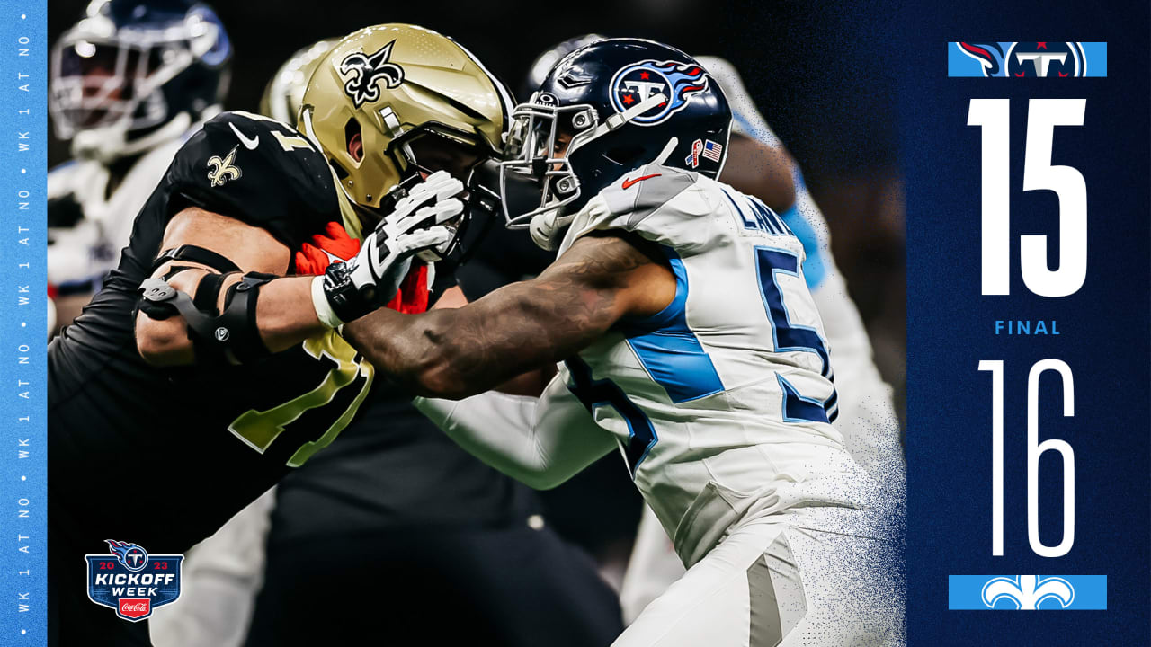 Titans-Saints Week 1 Postgame Notes - Vimarsana News