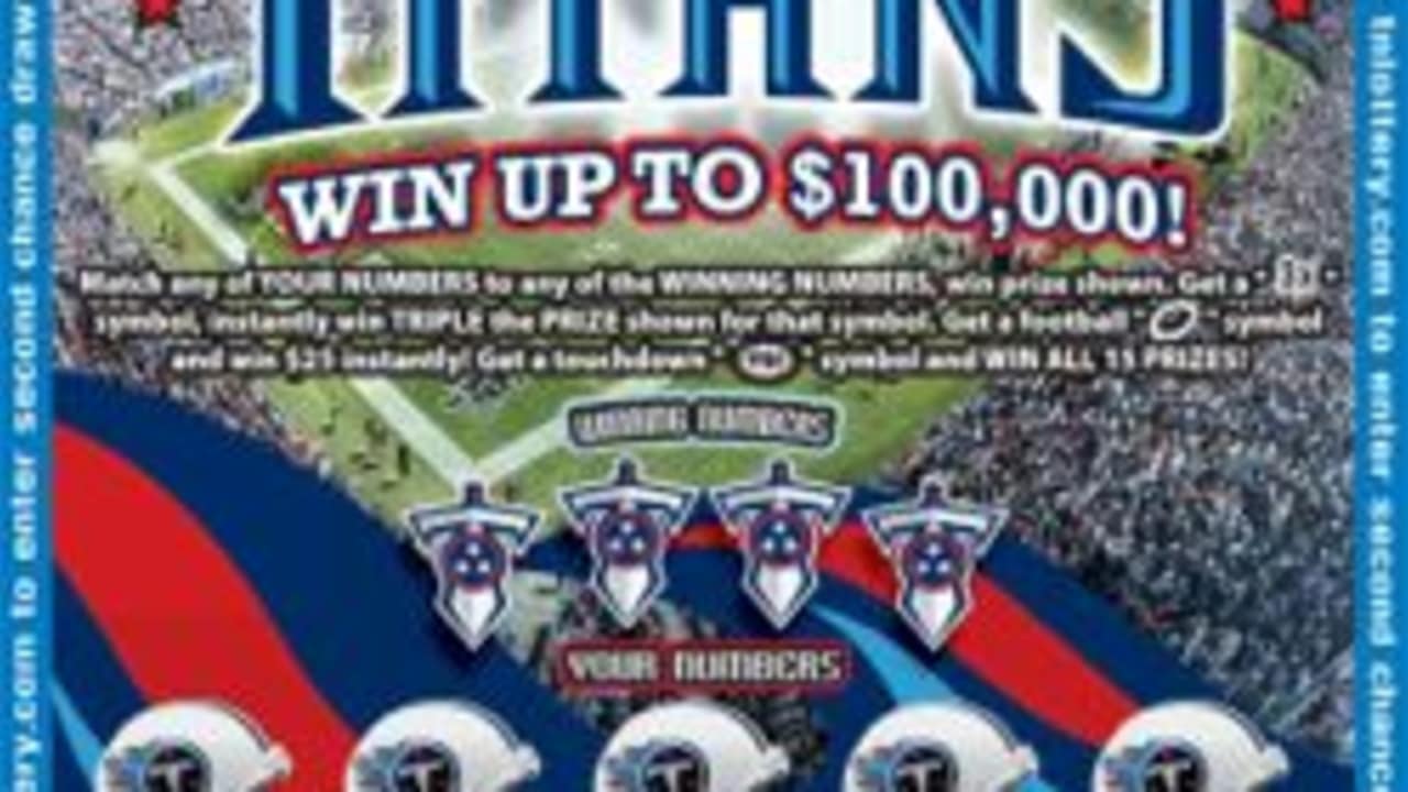 Titans Lottery Ticket Offers Chance to Win $100,000 Instantly