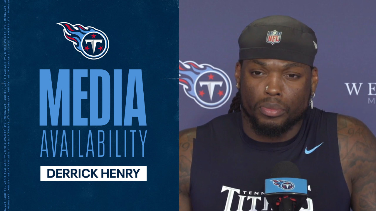 IMAGE DISTRIBUTED FOR DIRECTV - Derrick Henry, of the Tennessee Titans, on  stage for a Meet & Greet with DIRECTV NFL SUNDAY TICKET subscribers at the  DIRECTV NFL SUNDAY TICKET Lounge on