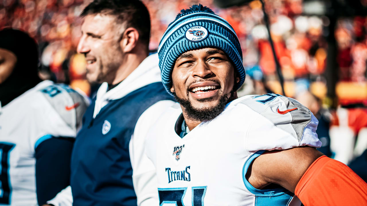 Tennessee Titans free safety Kevin Byard (31) runs to the sideline after  the coin toss before an NFL football game against the Jacksonville Jaguars  on Sunday, December 12, 2021, in Nashville, Tenn. (