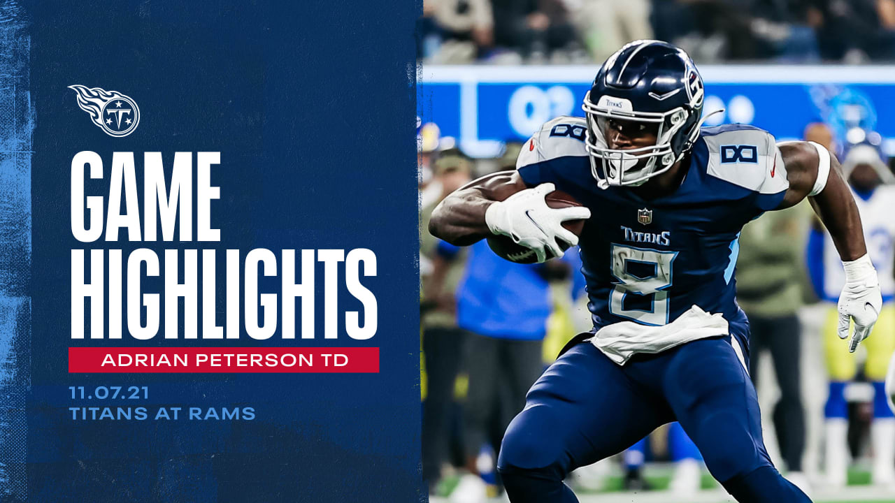 Adrian Peterson to in First run with Titans | Game Highlights