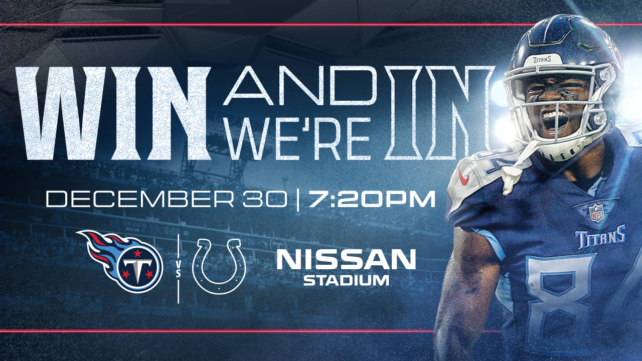 Win and In Titans vs. Colts Is For Playoff Spot