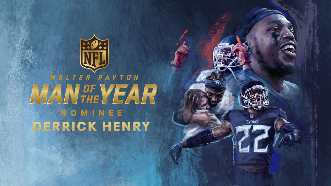 Derrick Henry Named Titans' Nominee For Walter Payton Man of the Year Award